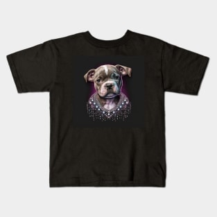 Staffy Puppy Diva Kids T-Shirt